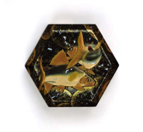 Incense box with sweetfish